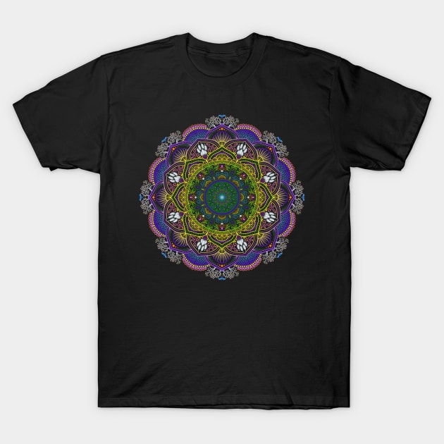 Forest Beauty Mandala T-Shirt by SheaBondsArt